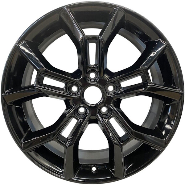 Jeep Grand Cherokee 4xe 2023-2024 black painted 20x8.5 aluminum wheels or rims. Hollander part number ALYJG076, OEM part number Not Yet Known.