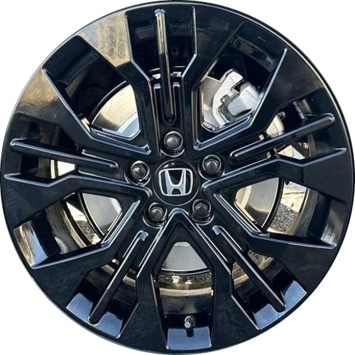 Honda Odyssey Sport L 2025 powder coat gloss black 19x7.5 aluminum wheels or rims. Hollander part number 94049a, OEM part number 42700THR