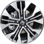 ALYHC041U45 Honda Odyssey Wheel/Rim Black Machined