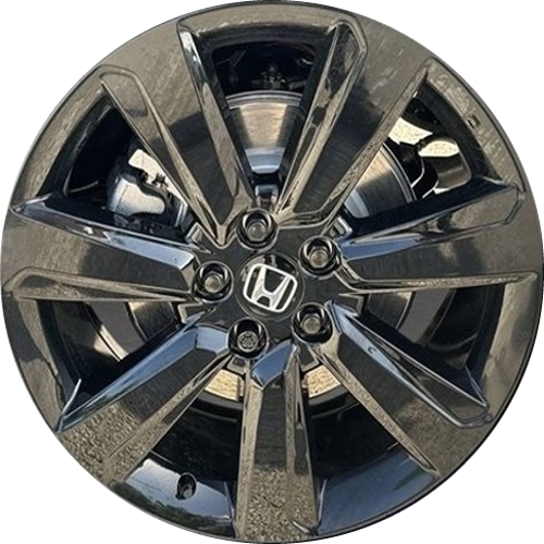 Honda Pilot Black Edition 2024-2025 powder coat black 20x8 aluminum wheels or rims. Hollander part number 60316c, OEM part number 42700-T90