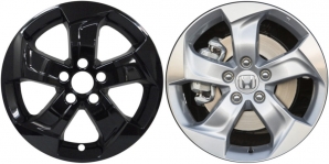 IMP-7644GB Honda HR-V Black Wheel Skins (Hubcaps/Wheelcovers) 17 Inch Set