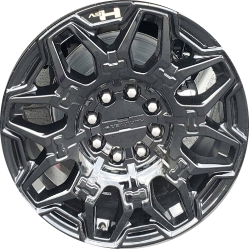 GMC Hummer EV 2025 powder coat black 22x9.5 aluminum wheels or rims. Hollander part number ALY1094b, OEM part number 85530020