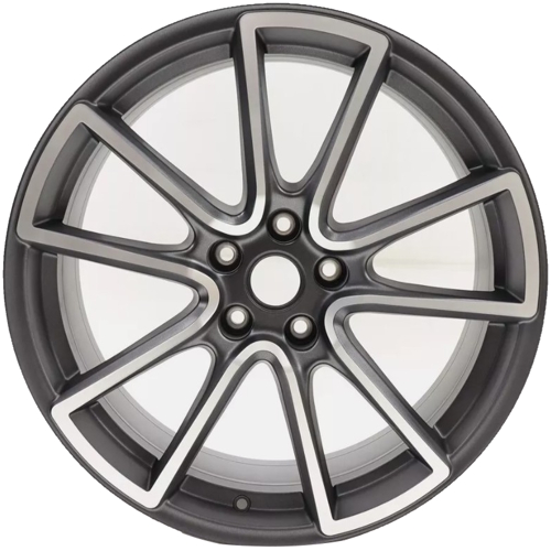 Hyundai Palisade 2020-2022 charcoal machined 20x7.5 aluminum wheels or rims. Hollander part number 71127 96912, OEM part number S8F40AU000