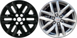 IMP-466BLK GMC Acadia Black Wheel Skins (Hubcaps/Wheelcovers) 18 Inch Set