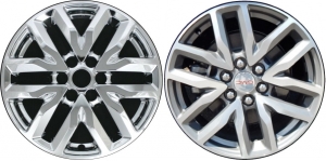 IMP-466X GMC Acadia Chrome Wheel Skins (Hubcaps/Wheelcovers) 18 Inch Set