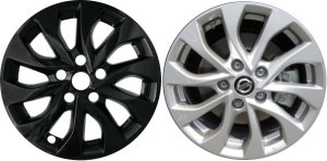 IMP-465BLK Nissan Sentra Black Wheel Skins (Hubcaps/Wheelcovers) 16 Inch Set
