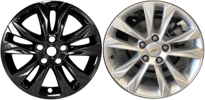 IMP-469BLK/7121GB Chevrolet Trailblazer Black Wheel Skins (Hubcaps/Wheelcovers) 17 Inch Set