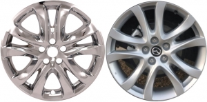 IMP-472X Mazda6 Chrome Wheel Skins (Hubcaps/Wheelcovers) 19 Inch Set