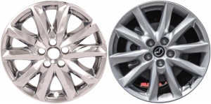 IMP-473X Mazda3 Chrome Wheel Skins (Hubcaps/Wheelcovers) 18 Inch Set