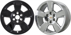 IMP-490BLK Chevrolet Silverado, Suburban, Tahoe Black Wheel Skins (Wheelcovers) 20 Inch