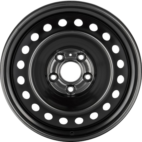 Jeep Grand Cherokee 2021-2025, Grand Cherokee 4xe 2021-2025, Grand Cherokee L 2022-2025 steel powder coat black 18x8 steel wheels or rims. Hollander part number ALY9293, OEM part number 4755313AB