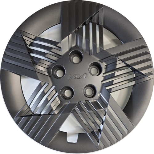 KIA Forte 2024-2025, Plastic 5 Multi Spoke, Single Hubcap or Wheel Cover For 16 Inch Steel Wheels. Hollander Part Number HK42025