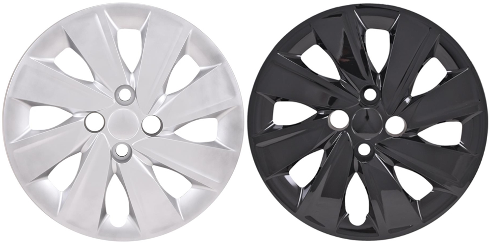 549 15 Inch Aftermarket  KIA Rio (Bolt On) Hubcaps/Wheel Covers Set