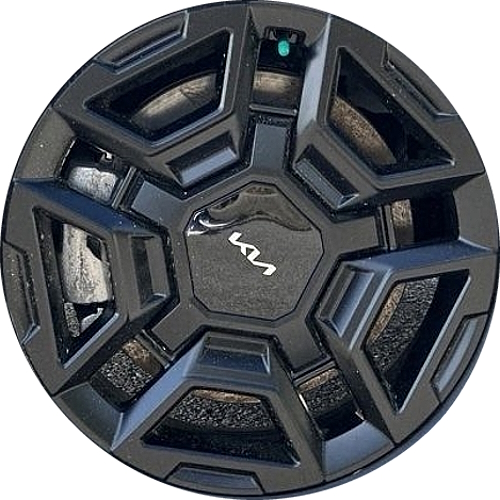 KIA Sorento 2024 powder coat black 17X7 aluminum wheels or rims. Hollander part number ALY9586, OEM part number 52910-R5550