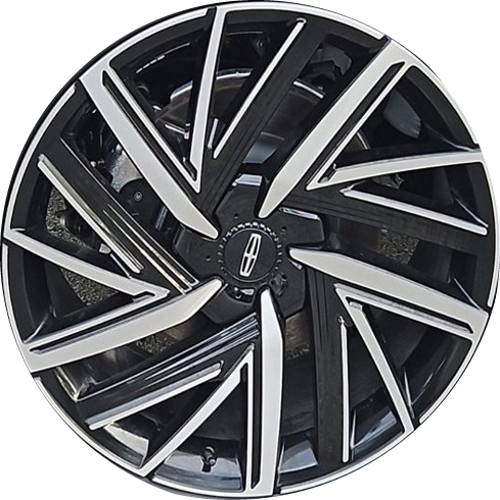 Lincoln Aviator 2025 grey machined 22x9.5 aluminum wheels or rims. Hollander part number ALY94029, OEM part number RC5Z1007A