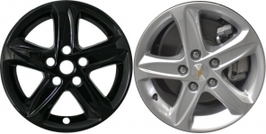 IMP-464BLK Chevrolet Malibu Black Wheel Skins (Hubcaps/Wheelcovers) 16 Inch Set