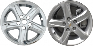 IMP-464X Chevrolet Malibu Chrome Wheel Skins (Hubcaps/Wheelcovers) 16 Inch Set