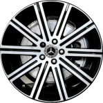 ALYMY072 Mercedes-Benz GLE350, GLE450 Wheel/Rim Black Machined #16740167007X36