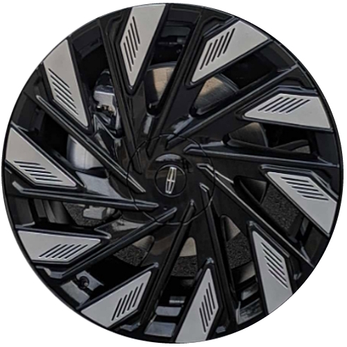 Lincoln Nautilus 2024 black painted 22x8.5 aluminum wheels or rims. Hollander part number ALY95902U45, OEM part number R2TZ1007P