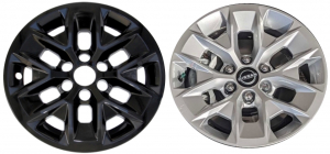 IMP-6024GB Nissan Frontier Black Wheel Skins (Hubcaps/Wheelcovers) 16 Inch Set