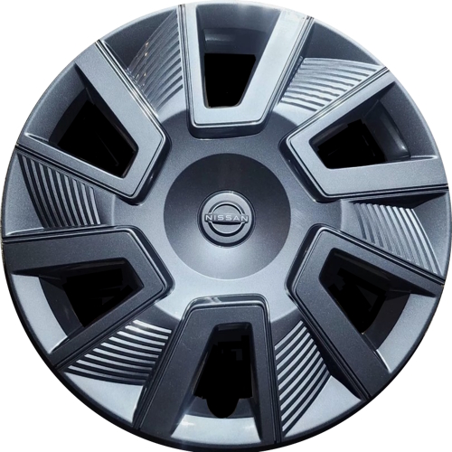 Nissan Kicks 2025, Plastic 6 Spoke, Single Hubcap or Wheel Cover For 16 Inch Steel Wheels. Hollander Part Number H53100b