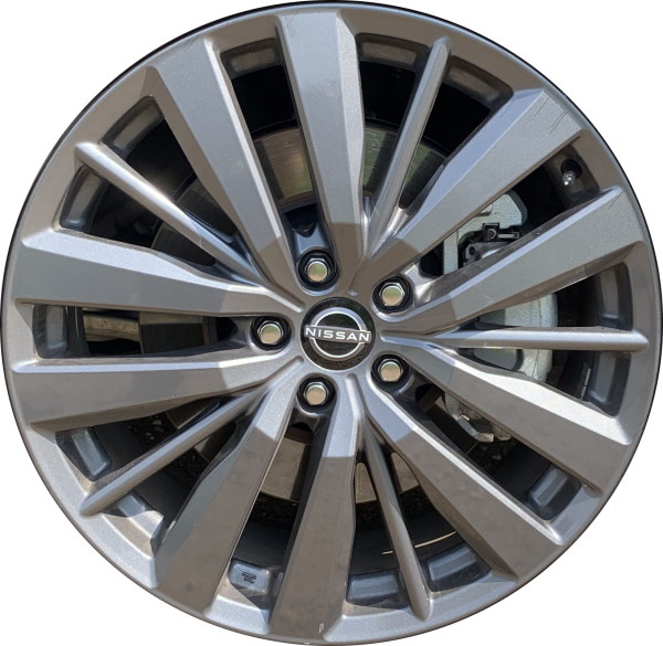 Nissan Pathfinder 2022-2024 powder coat grey 20x8 aluminum wheels or rims. Hollander part number 62844a, OEM part number 403006TA5B, 403006TA5A.
