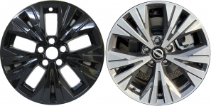 IMP-503BLK/8826GB Nissan Rogue Black Wheel Skins (Hubcaps/Wheelcovers) 18 Inch Set