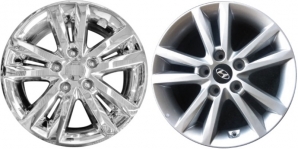 IMP-453X Hyundai Sonata Chrome Wheel Skins (Hubcaps/Wheelcovers) 16 Inch Set