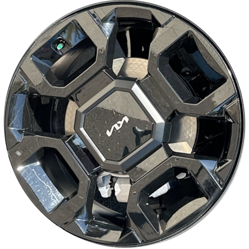 KIA Sorento 2024 powder coat black 20x8.5 aluminum wheels or rims. Hollander part number ALY95868, OEM part number 52910-P2850