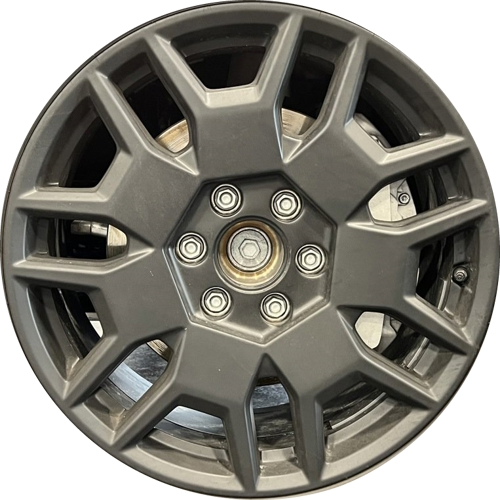 Tesla Model Cybertruck 2024 powder coat charcoal 20x9 aluminum wheels or rims. Hollander part number ALY95892U30 OEM part number 125022200C