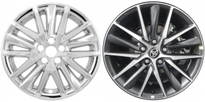 IMP-480X Toyota Camry Chrome Wheel Skins (Hubcaps/Wheelcovers) 18 Inch Set