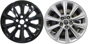 IMP-8924GB Toyota Grand Highlander Black Wheel Skins (Hubcaps/Wheelcovers) 18 Inch Set