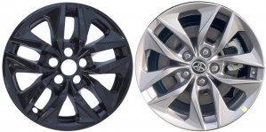 IMP-478BLK Toyota Sienna Black Wheel Skins (Hubcaps/Wheelcovers) 17 Inch Set