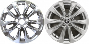 IMP-7722PC Toyota Corolla Cross Chrome Wheel Skins (Hubcaps/Wheelcovers) 17 Inch Set