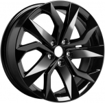 ALY70098U45 Volkswagen Taos Wheel/Rim Black Painted #2GJ601025HAX1