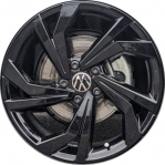 ALYWB083U46 Volkswagen Jetta GLI Wheel/Rim Black Painted #5GM601025AMAX1