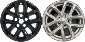 IMP-7993GB Jeep Gladiator, Wrangler Black Wheel Skins (Hubcaps/Wheelcovers) 17 Inch Set