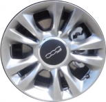 ALY61687U20HH Fiat 500, 500c Wheel/Rim Silver Painted #5LS02TRMAA