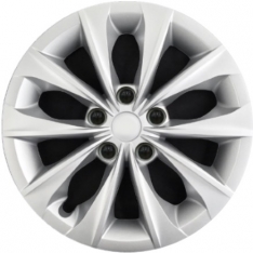 6505SM-HH 16 Inch Aftermarket Silver Hubcaps/Wheel Covers Set