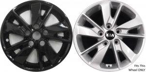 IMP-6747GB KIA Optima Black Wheel Skins (Hubcaps/Wheelcovers) 16 Inch Set