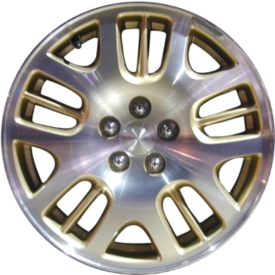 Subaru Legacy 2001-2004, Legacy Outback 2001-2004 gold machined 16x6.5 aluminum wheels or rims. Hollander part number 68717U55, OEM part number 28111AE13A.