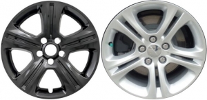 IMP-383BLK Dodge Charger Black Wheel Skins (Hubcaps/Wheelcovers) 17 Inch Set