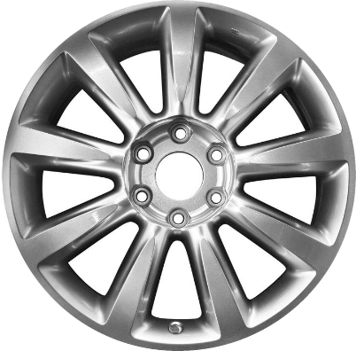 Infiniti QX56 2008-2010 powder coat hyper silver 20x8 aluminum wheels or rims. Hollander part number ALY73698U78, OEM part number 40300-ZQ10A.