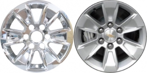 IMP-436X/7519PC Chevrolet Silverado, GMC Sierra Chrome Wheel Skins (Hubcaps/Wheelcovers) 17 Inch