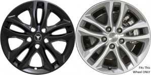 IMP-406BLK/7571GB Chevrolet Malibu Black Wheel Skins (Hubcaps/Wheelcovers) 17 Inch Set