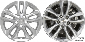 IMP-406X/7571PC Chevrolet Malibu Chrome Wheel Skins (Hubcaps/Wheelcovers) 17 Inch Set