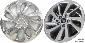 IMP-7708PC Hyundai Tucson Chrome Wheel Skins (Hubcaps/Wheelcovers) 17 Inch Set