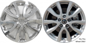 IMP-433X/7826PC Nissan Rogue (FWD) Chrome Wheel Skins (Hubcaps/Wheelcovers) 17 Inch Set