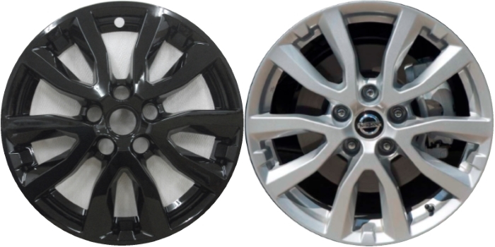 4pcs/Set 54mm Black Car Wheel Center Caps Hub Covers Suitable forNissan  Wheel Cover 54mm Modified Tire Center Cover (Black-forNissan)