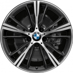 ALY86256 BMW 228i, 230i, M235i, M240i Wheel/Rim Charcoal Machined #36116872157